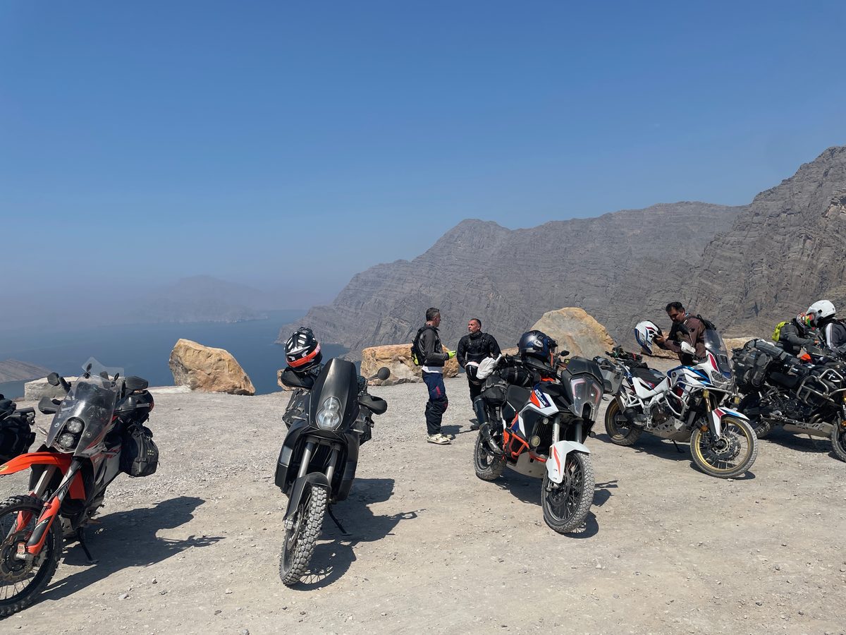 Bikes above the Strait of Hormuz