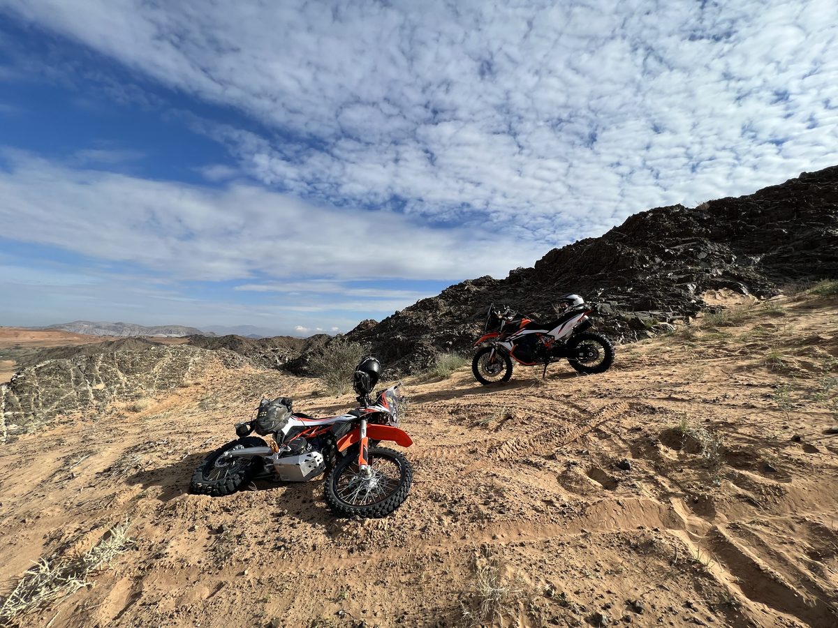 Bikes in the rocky Hajar