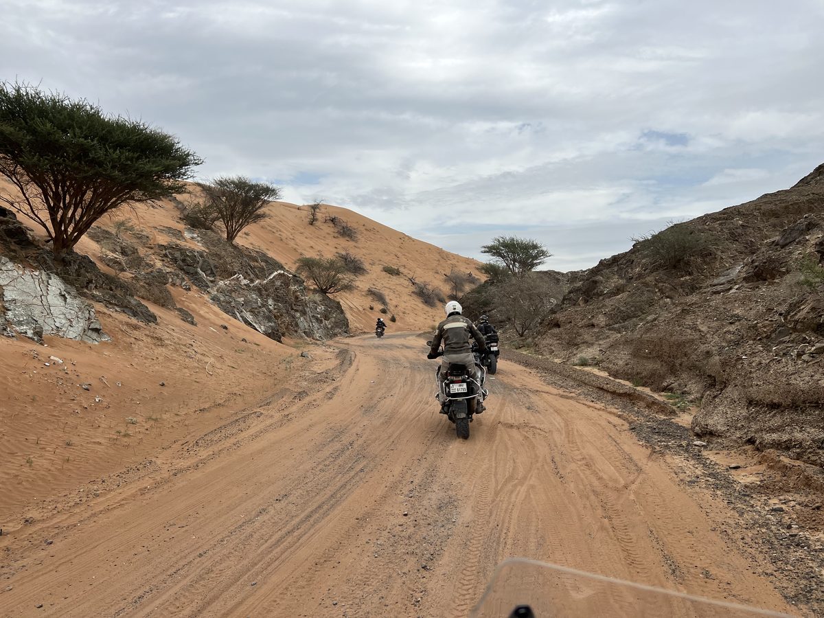 Rider on a sand track
